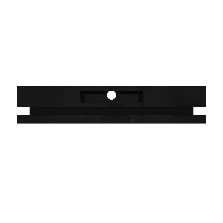 Large Black Gloss TV Stand with LED Lights - TV's up to 70" - Evoque