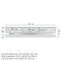 Grade A1 - Evoque Large White High Gloss TV Unit with LED Lighting - TV's up to 70"