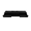 Wide Black Gloss TV Stand with Storage &amp; LEDs - TV&#39;s up to 70&quot; - Evoque