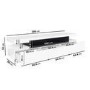 Large White Gloss TV Stand with Storage - TV's up to 85" - Harlow