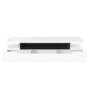 Wide White Gloss TV Stand with Storage - TV's up to 83" - Harlow