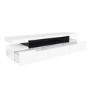 Wide White Gloss TV Stand with Storage - TV's up to 83" - Harlow
