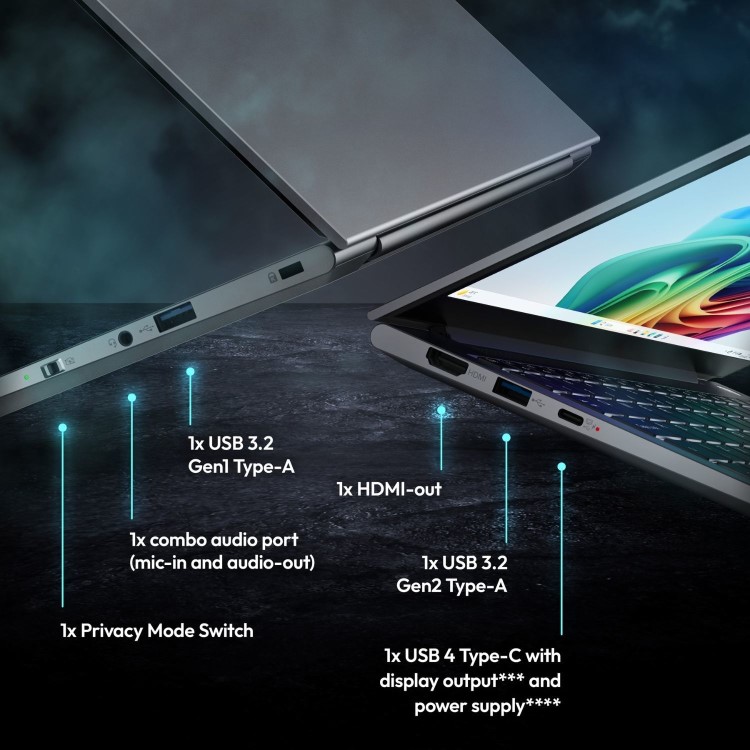 Medion AI S30 Qualcomm Snapdragon X Elite 32GB RAM 1TB SSD 14 Inch Windows 11 Laptop