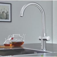 Grohe Red Duo Chrome Instant Boiling Water Tap with M Size Boiler 