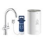 Grohe Red Duo Chrome Instant Boiling Water Tap with M Size Boiler 
