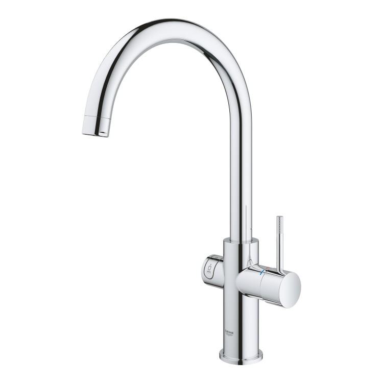 Grohe Red Duo Chrome Instant Boiling Water Tap with M Size Boiler 