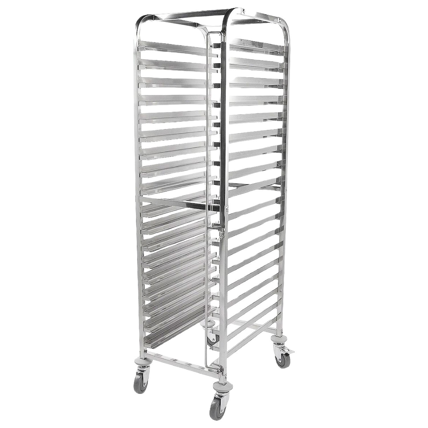 Heavy Duty 18 Tier Stainless Steel Clearing Trolley 1 1 GN Pans & 40cm x 60cm Trays