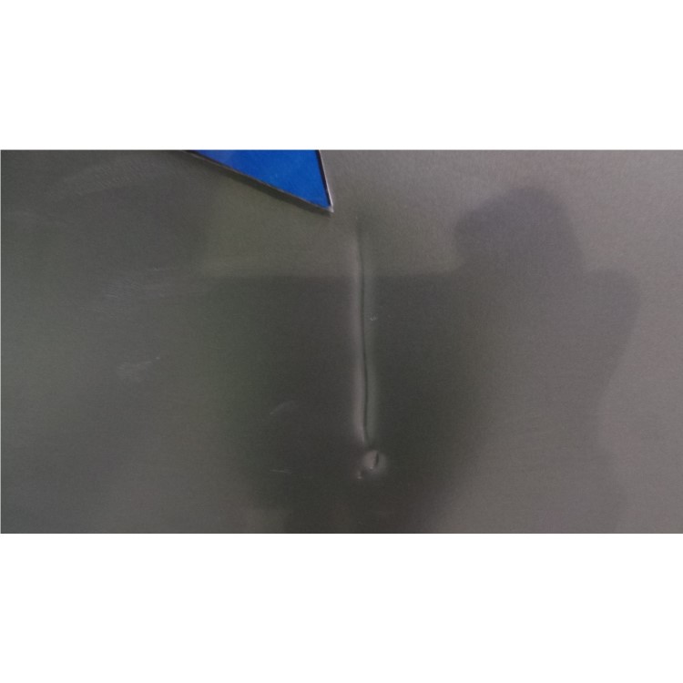 GRADE A3 - Heavy cosmetic damage - Hotpoint FFU4DX Quadrio 70cm Wide Frost Free Freestanding Fridge Freezer Stainless Steel