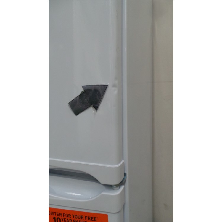 GRADE A3 - Heavy cosmetic damage - Hotpoint RFAA52P Ice Diamond Freestanding Fridge Freezer Polar White