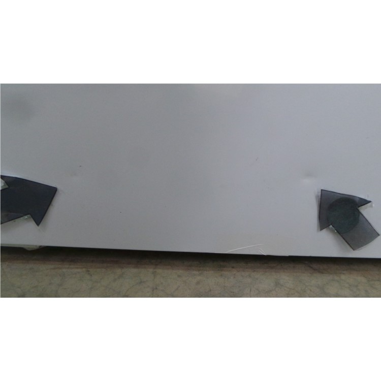GRADE A3 - Heavy cosmetic damage - Hotpoint RFAA52P Ice Diamond Freestanding Fridge Freezer Polar White