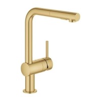 Grohe Minta Single Lever Kitchen Mixer Tap - Gold
