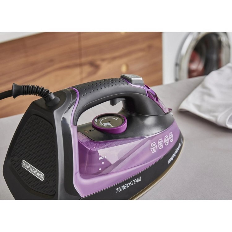 Morphy Richards 303140 Turbosteam 2800W Steam Iron – Purple  Powerful Steam & Easy Ironing