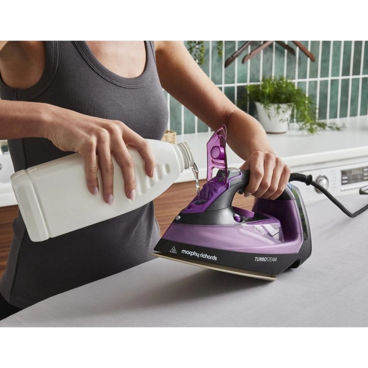 Morphy Richards 303140 Turbosteam 2800W Steam Iron – Purple  Powerful Steam & Easy Ironing