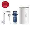 GRADE A1 - Grohe Chrome Red Mono B-Spout Single Lever Instant Boiling Water Tap with M Size Boiler