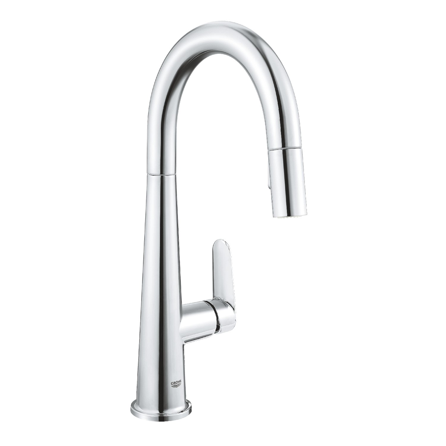 Grohe Veletto Single Lever Pull Out Monobloc Kitchen Mixer Tap - Chrome