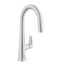 GRADE A1 - Grohe Veletto Nickel Single Lever Pull Out Monobloc Kitchen Sink Mixer Tap