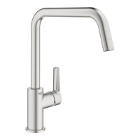 Grohe Quickfix Start Single Lever Monobloc Kitchen Mixer Tap - Steel Grohe Quickfix Start Single Lever Monobloc Kitchen Mixer Tap - Steel