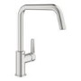 Grohe Quickfix Start Single Lever Monobloc Kitchen Mixer Tap - Steel