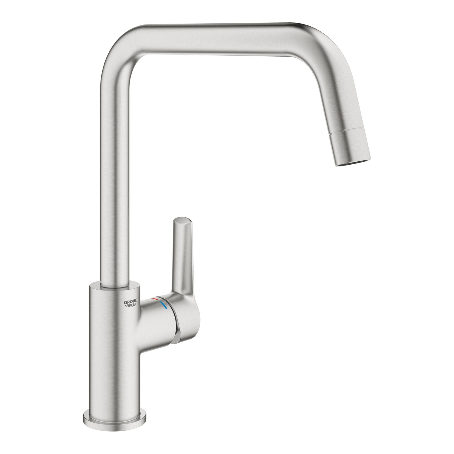 Grohe Quickfix Start Single Lever Monobloc Kitchen Mixer Tap Steel 30470DC0