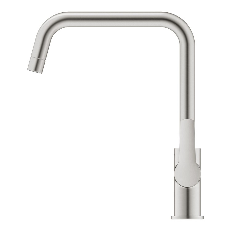 Grohe Quickfix Start Single Lever Monobloc Kitchen Mixer Tap - Steel
