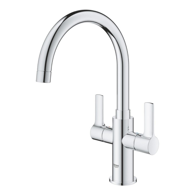 Grohe Start Dual Lever Kitchen Mixer Tap - Chrome