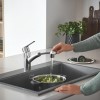 Grohe Start Quick Fix Black Pull Out Kitchen Mixter Tap