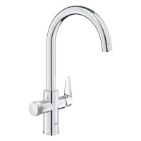 Grohe Grohe Blue Pure BauCurve Single Lever Kitchen Water Filter Tap - Chrome