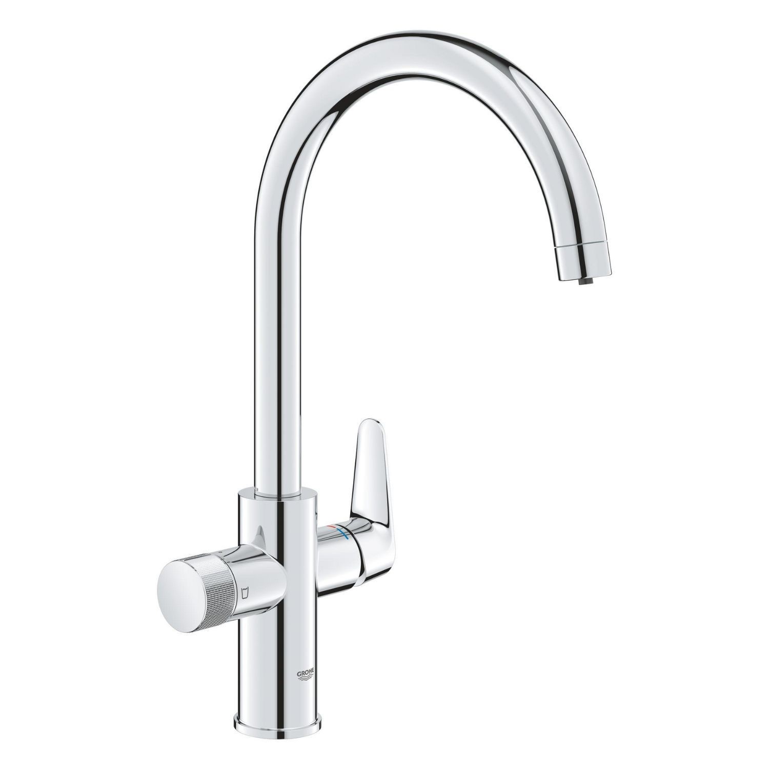 Pure BauCurve Single Lever Kitchen Water Filter Tap Chrome