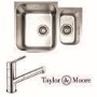 Taylor & Moore Superior Undermount 1.5 Bowl Stainless Steel Sink & Bowness Chrome Tap Pack