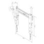 Titan MT3735 Tilting Wall Bracket - Up to 37 Inch