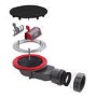 Wirquin 90mm Black Fast Flow Shower Tray Waste