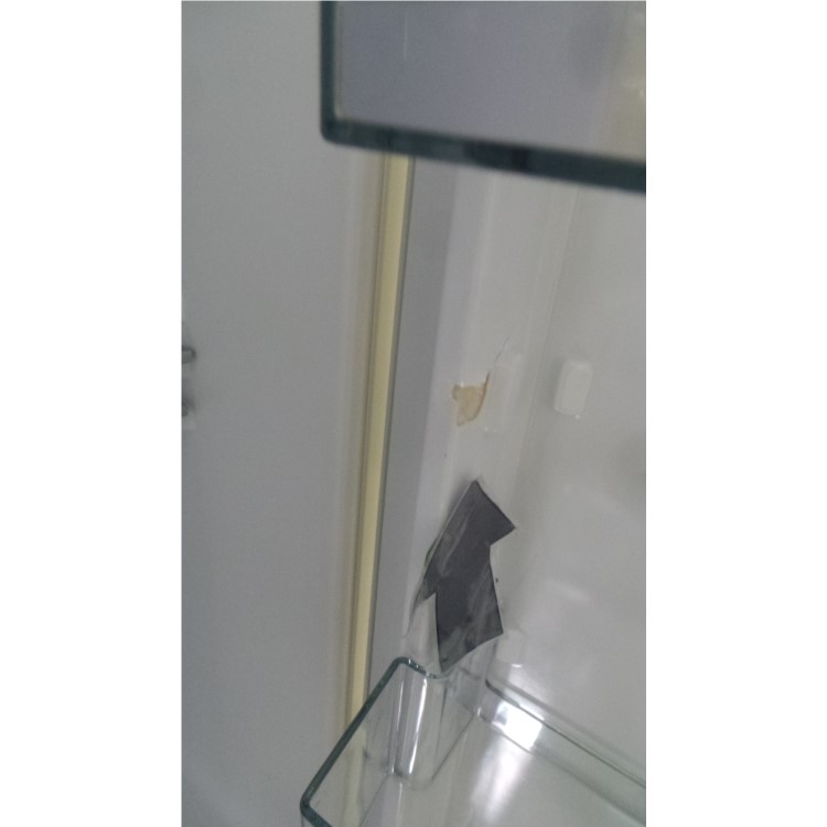 GRADE A3 - Servis C60185NFC Retro Right Hand Hinge Freestanding Fridge Freezer Cream