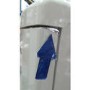 GRADE A3 - Servis C60185NFC Retro Right Hand Hinge Freestanding Fridge Freezer Cream