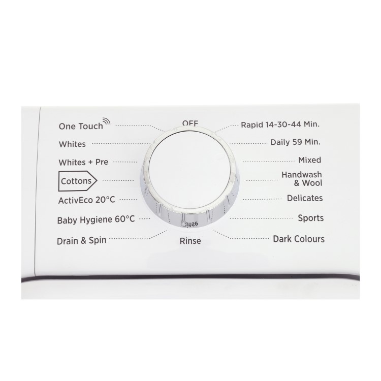 Hoover HL1472D3 Link With One Touch 7kg 1400 Spin Freestanding Washing Machine - White With White Door