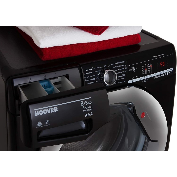 Refurbished Hoover Dynamic Next WDXOA485ACB Freestanding 8/5KG 1400 Spin Washer Dryer