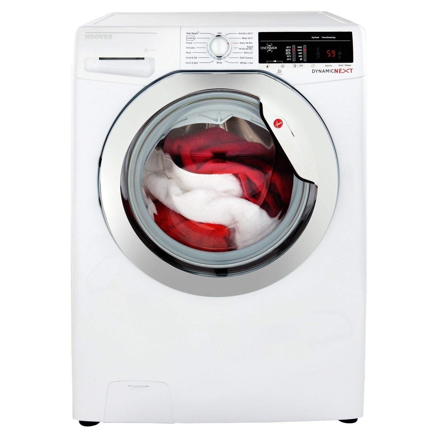 Refurbished Hoover Dynamic Next DXOA49C3 Smart Freestanding 9KG 1400 Spin Washing Machine White