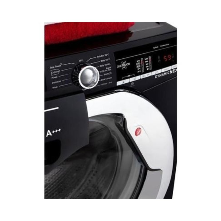 Refurbished  Hoover DXOA 49C3B Freestanding 9KG 1400 Spin Washing Machine Black