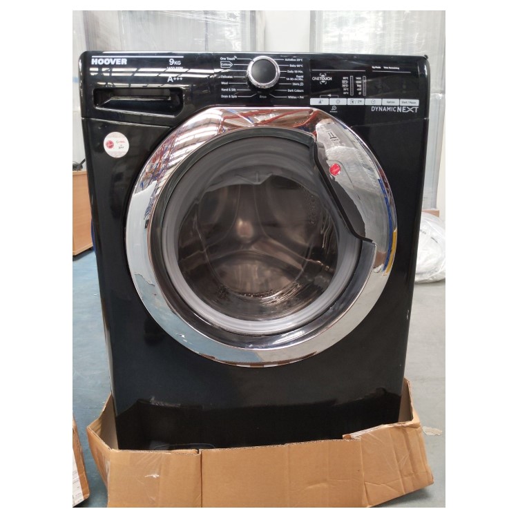 Refurbished  Hoover DXOA 49C3B Freestanding 9KG 1400 Spin Washing Machine Black