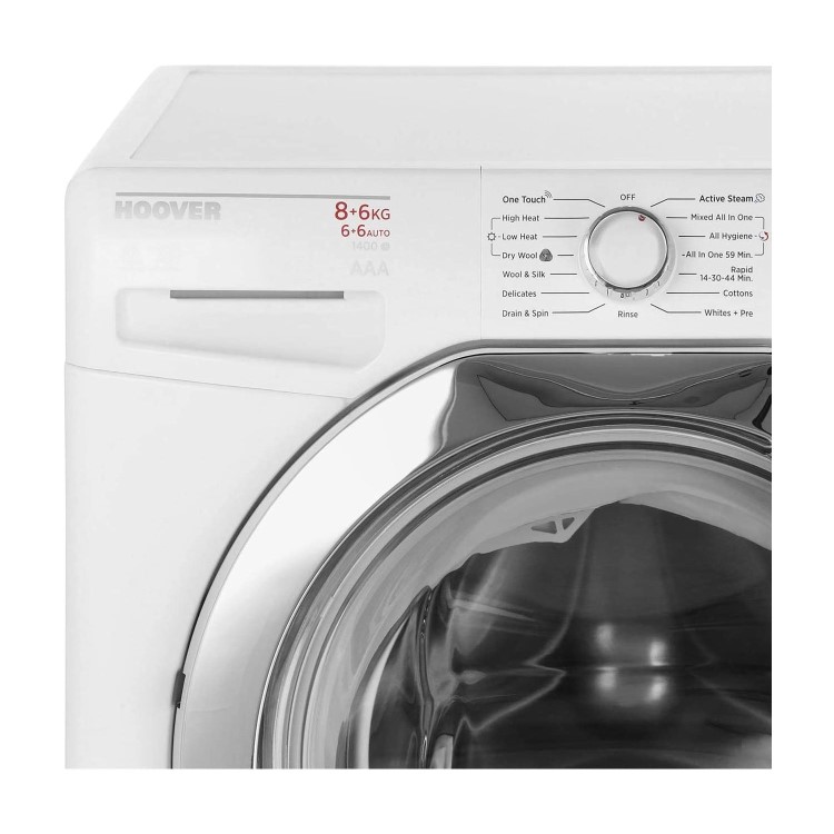 Hoover Dynamic Next WDXOA 486AC/1-80 Smart Freestanding 8/6KG 1400 Spin Washer Dryer White