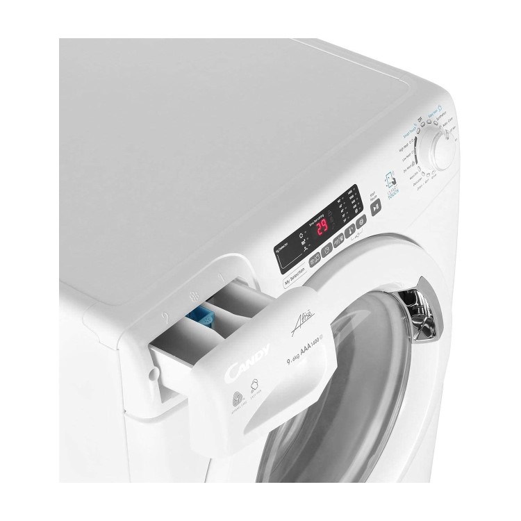 Refurbished Candy Grand'O Vita GVSW496D Smart Freestanding 9/6KG 1400 Spin Washer Dryer White