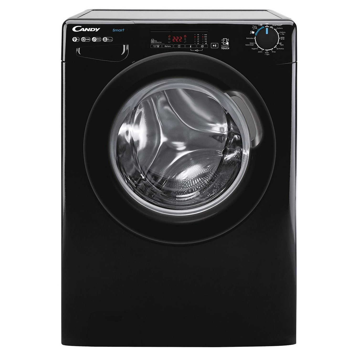 Refurbished Candy CS 149TBBE Smart Freestanding 9KG 1400 Spin Washing Machine Black