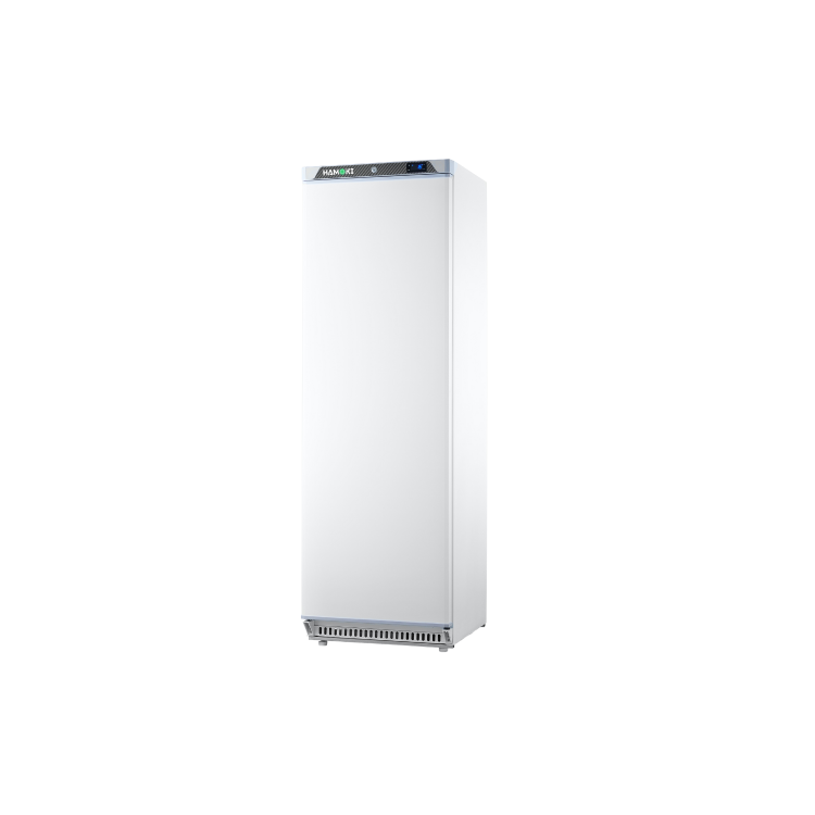 Hamoki HA-R400 Single Door Upright Refrigerator - White - 400ltr Gross / 249 ltr Net