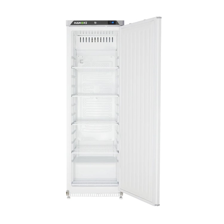 Hamoki HA-R400 Single Door Upright Refrigerator - White - 400ltr Gross / 249 ltr Net