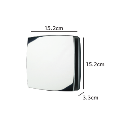HiB Breeze White Wall Mounted Bathroom Extractor Fan with Timer