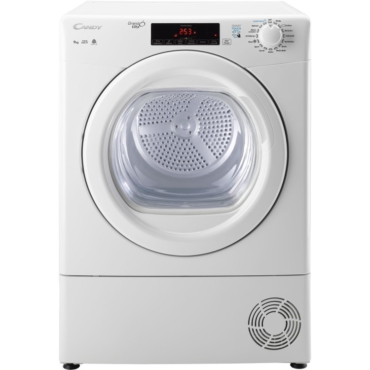 Refurbished Candy GSV C9TG Smart Freestanding Condenser 9KG Tumble Dryer White