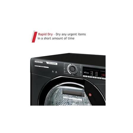 Refurbished Hoover HLX C10DGB Smart Freestanding Condenser 10KG Tumble Dryer Black