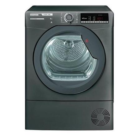 Refurbished Hoover HLXC8TRGR80 Freestanding Condenser 8KG Tumble Dryer Graphite