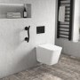 Matt Black Stainless Steel Luxury Curved Grab Rail 355mm