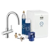Grohe Blue Chilled & Sparkling Starter Kit with C-Spout Tap - Chrome