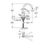 GRADE A1 - Grohe BauEdge Single Lever Monobloc Mixer Kitchen Tap- Chrome